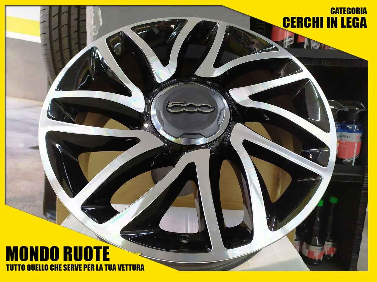 KIT4 Cerchi In Lega DEMONTATI 17 Pollici ORIGINALI FIAT 500L Tipo