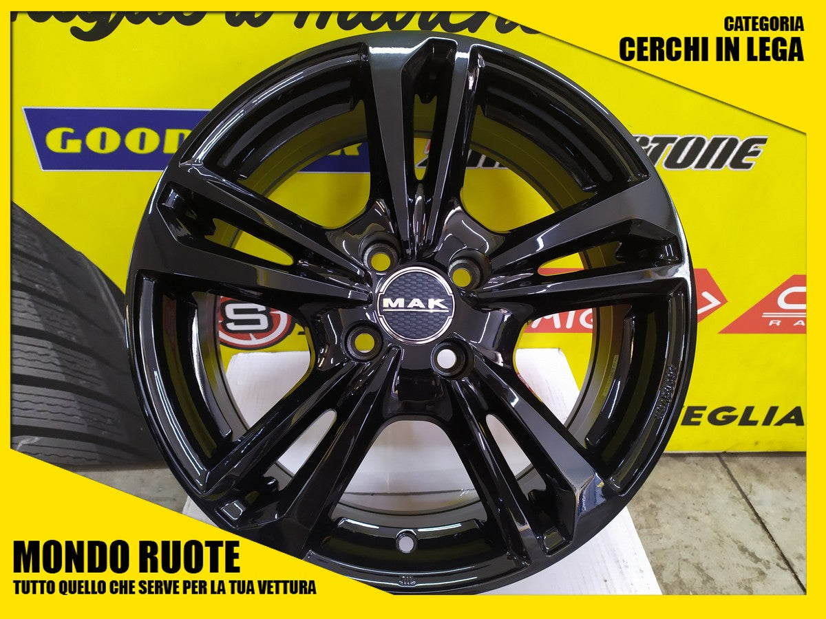 4 Cerchi In Lega MAK EMBLEMA da 17 Pollici OPEL ADAM KARL VECTRA MERIVA 4 Fori
