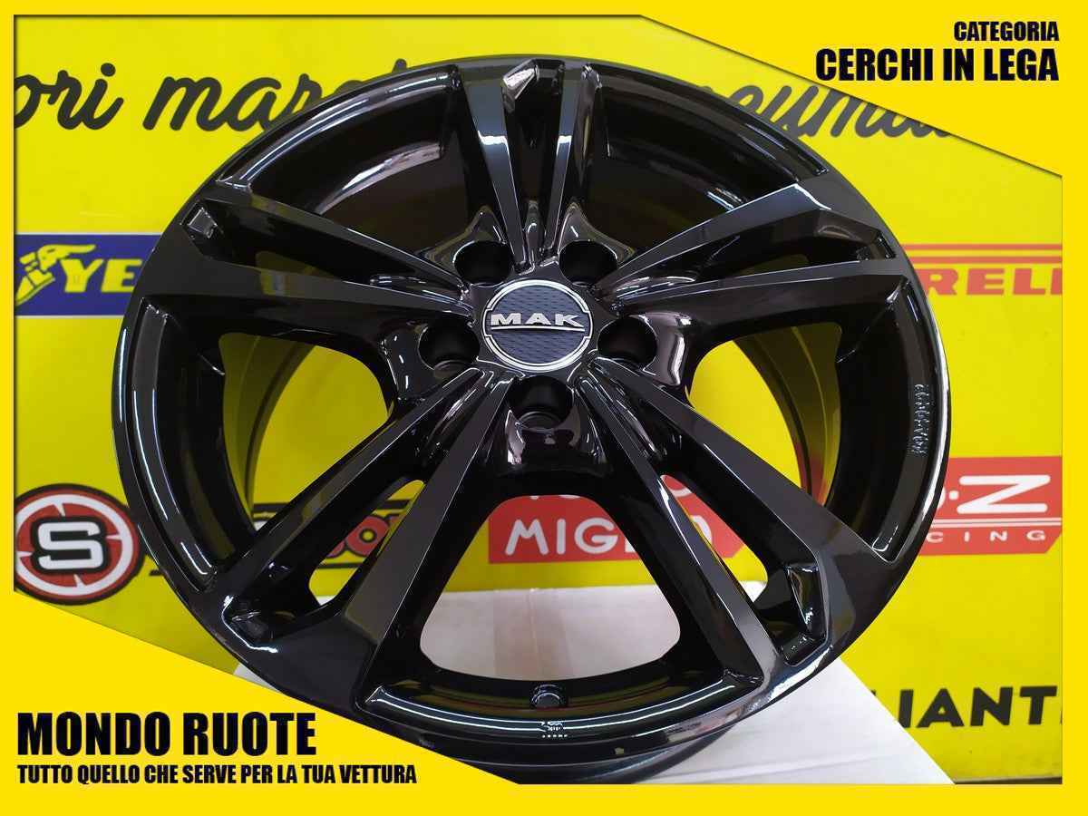 4 set Cerchi in lega MAK EMBLEMA da 16 pollici per MERCEDES CITAN 5 Fori Dal 2021
