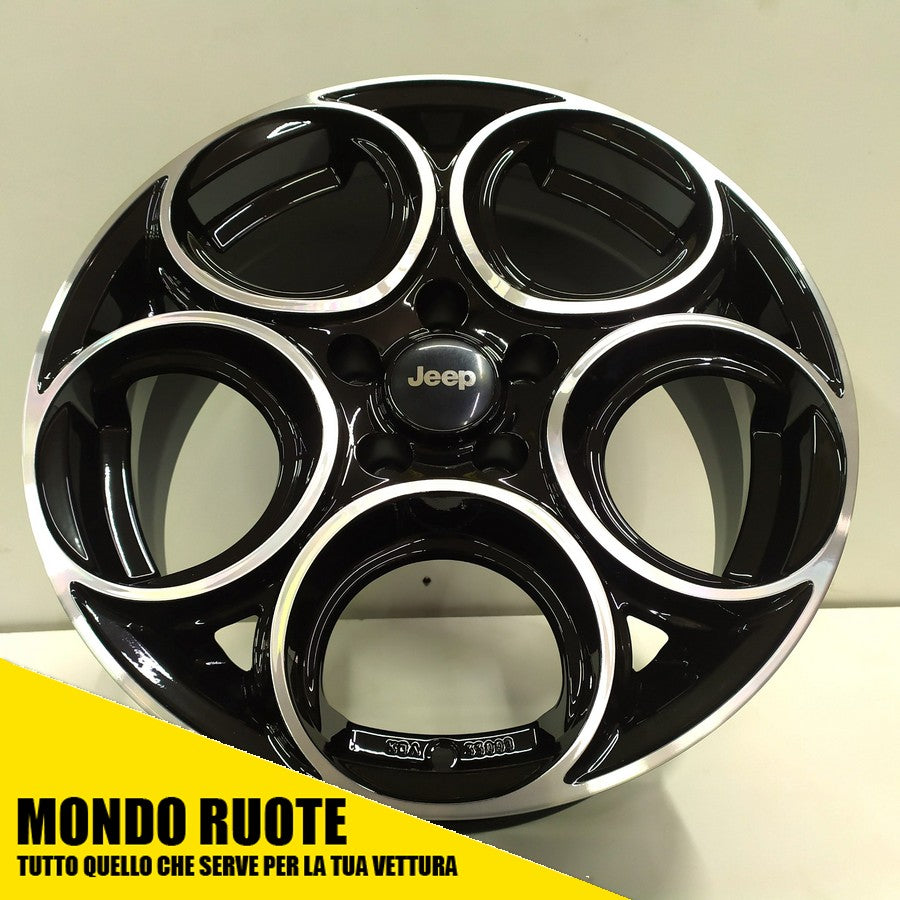 KIT 4 Cerchi In Lega da 17 Pollici per JEEP RENEGADE CHEROKEE Dal 2014 in poi - MONDORUOTESRLS