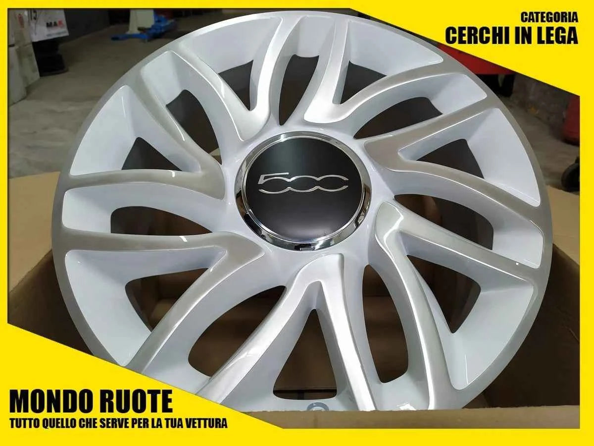 4 SET Cerchi In Lega ORIGINALI 17 Pollici DEMONTATI FIAT 500L Tipo