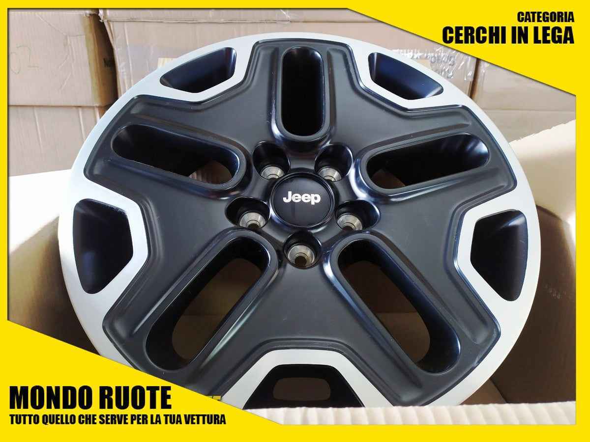 4 SET  Cerchi In Lega ORIGINALI 17 Pollici DEMONTATI JEEP Compass Multijet 4WD