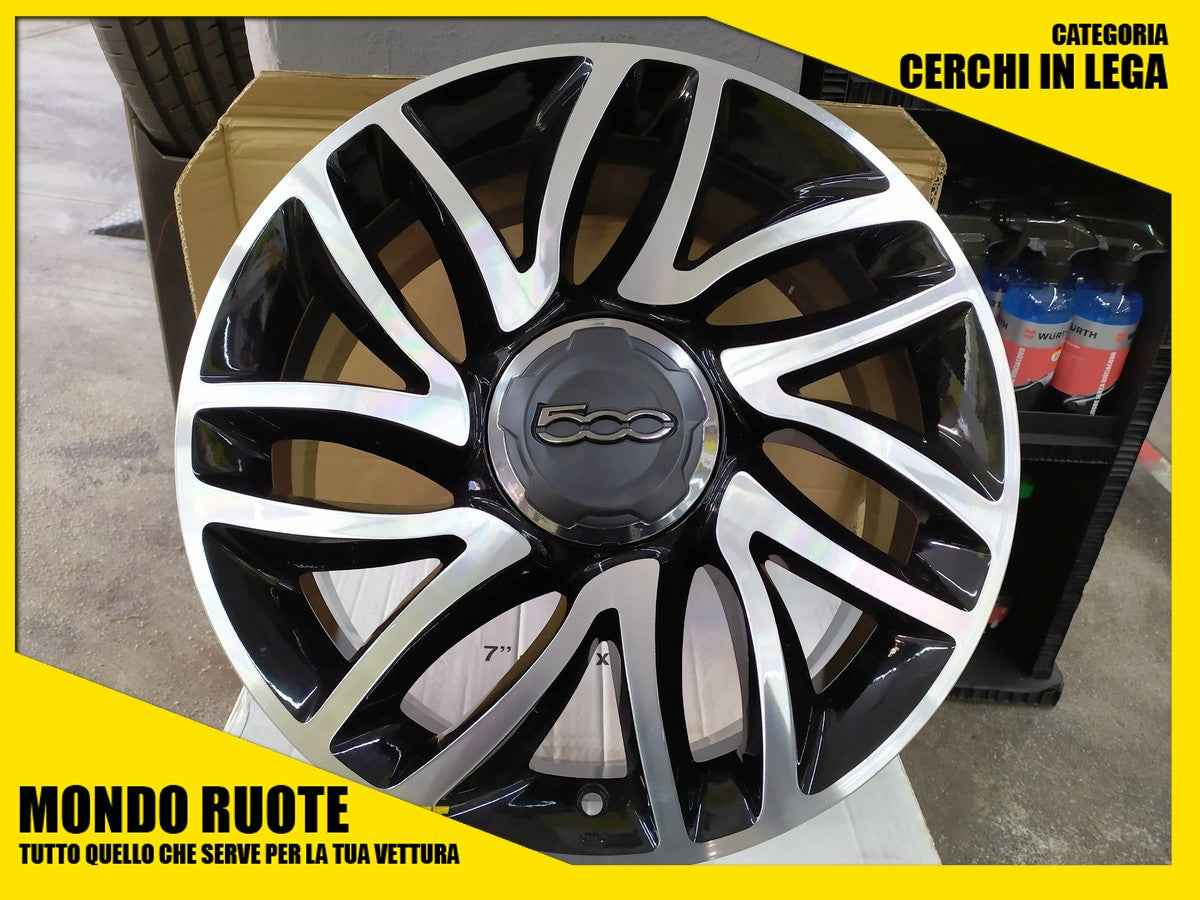 KIT4 Cerchi In Lega DEMONTATI 17 Pollici ORIGINALI FIAT 500L Tipo