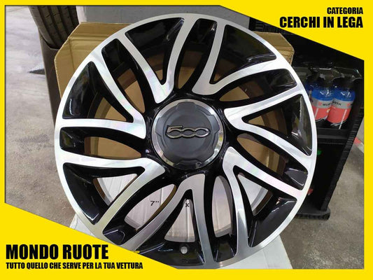 KIT4 Cerchi In Lega DEMONTATI 17 Pollici ORIGINALI FIAT 500L Tipo