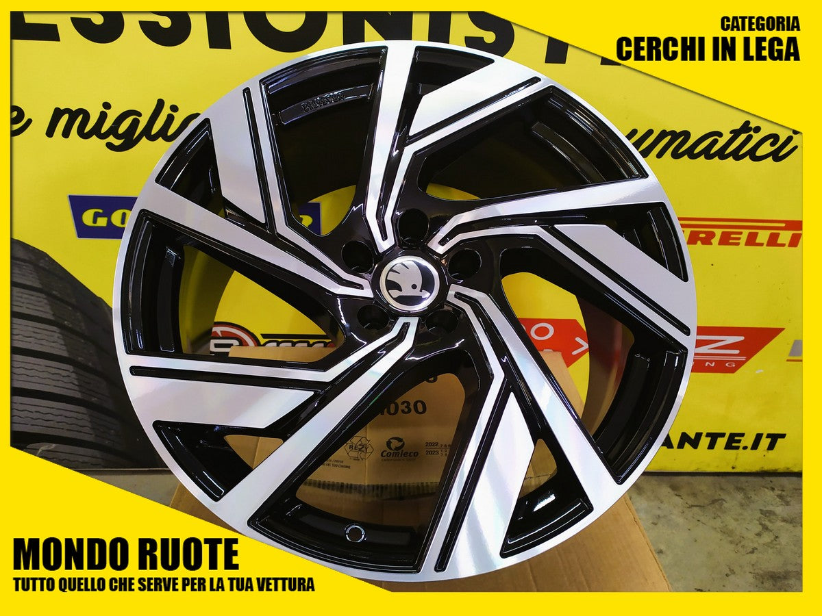 KIT4 Cerchi In Lega AC521 da 20 Pollici per SKODA ELROQ ENYAQ KAROQ KODIAQ