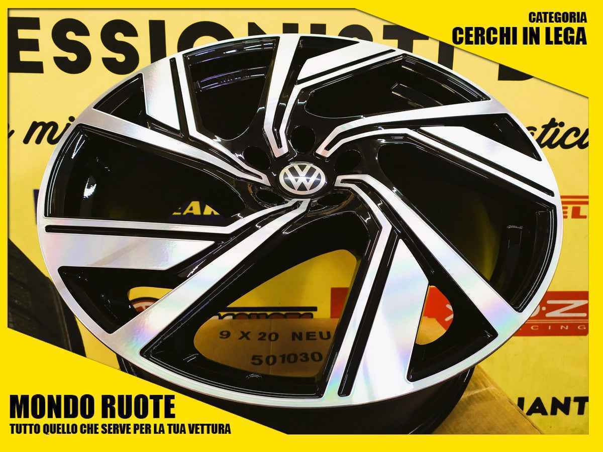 KIT4 Cerchi In Lega AC521 da 20 Pollici per SKODA ELROQ ENYAQ KAROQ KODIAQ