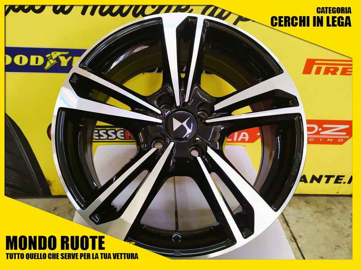 4 KIT Cerchi In Lega MAK EMBLEMA da 16 Pollici per DS DS3 CABRIO CROSSBACK DS4 DS5
