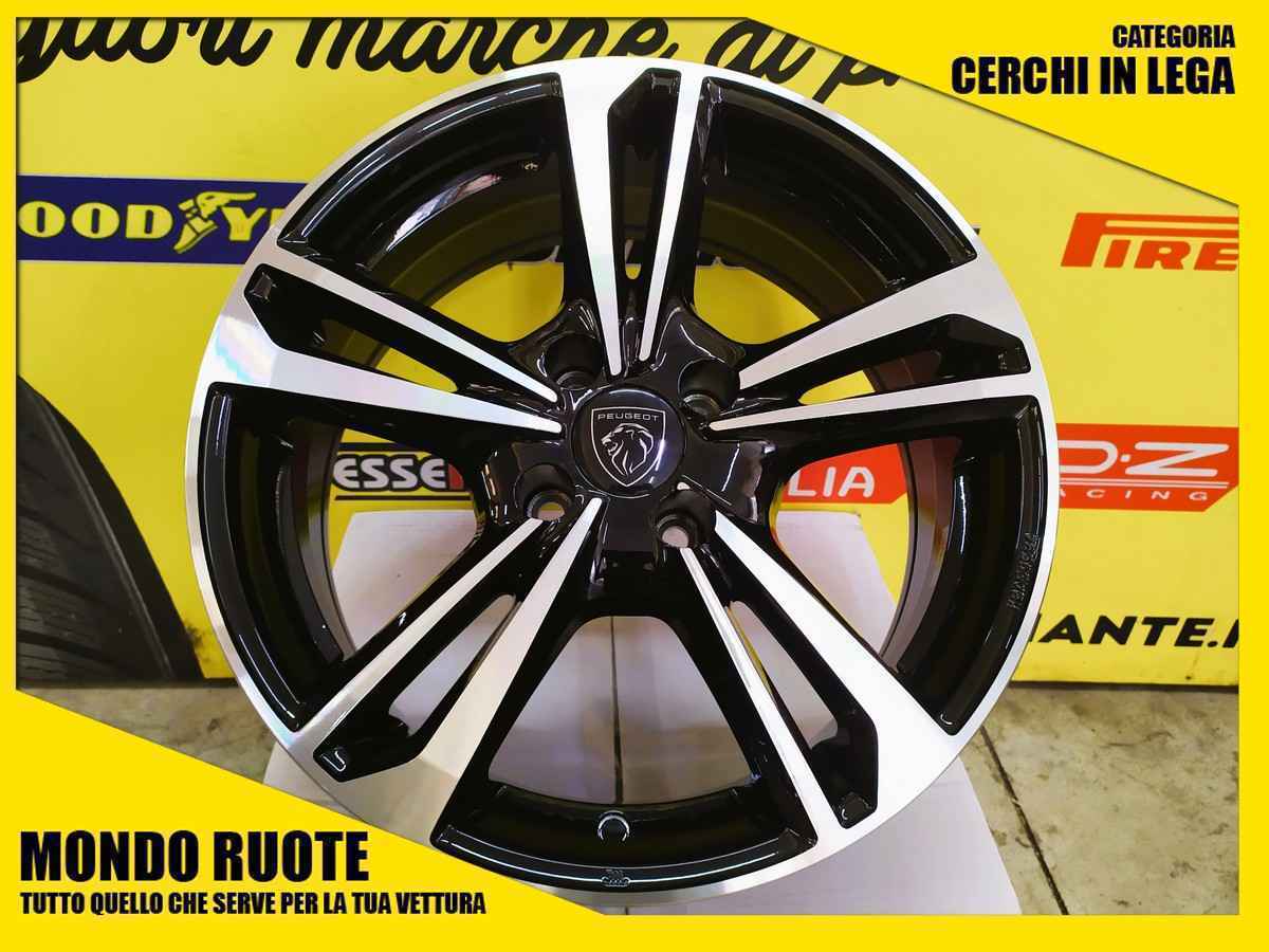 4 KIT Cerchi In Lega MAK EMBLEMA da 16 Pollici per PEUGEOT 307 (2001-2008)