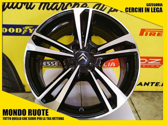 4 KIT Cerchi In Lega MAK EMBLEMA da 16 Pollici CITROEN C4 CACTUS PICASSO SPACETOURER