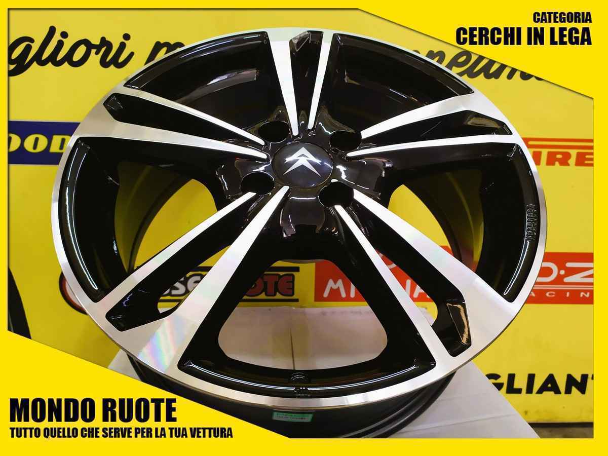4 KIT Cerchi In Lega MAK EMBLEMA da 16 Pollici CITROEN C4 CACTUS PICASSO SPACETOURER