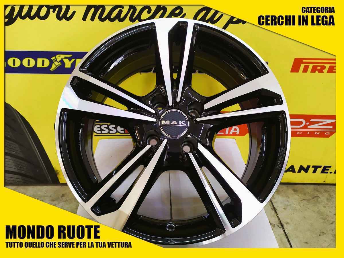 4 KIT Cerchi In Lega MAK EMBLEMA da 16 Pollici CITROEN C4 CACTUS PICASSO SPACETOURER