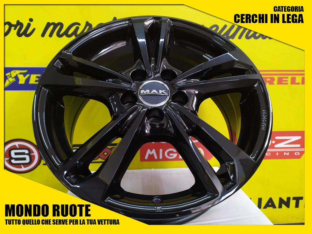 4 set Cerchi in lega MAK EMBLEMA da 16 pollici per MERCEDES CITAN 5 Fori Dal 2021