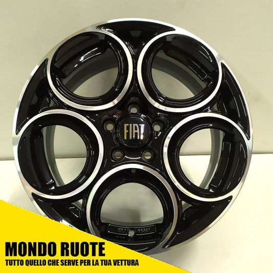 KIT 4 Cerchi In Lega EW24 da 17 Pollici per FIAT 500X CROMA - MONDORUOTESRLS