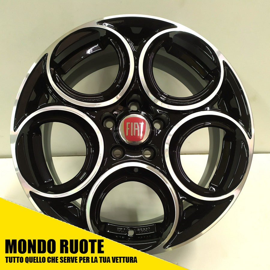KIT 4 Cerchi In Lega EW24 da 17 Pollici per FIAT 500X CROMA - MONDORUOTESRLS