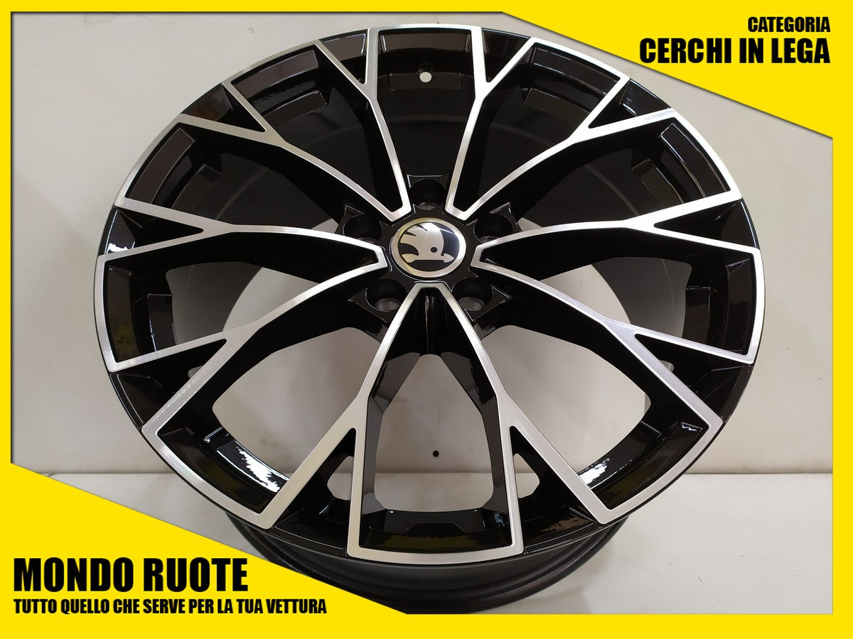 KIT4 Cerchi in Lega da 18 Pollici per SKODA ENYAQ KAROQ KODIAQ OCTAVIA - MONDORUOTESRLS