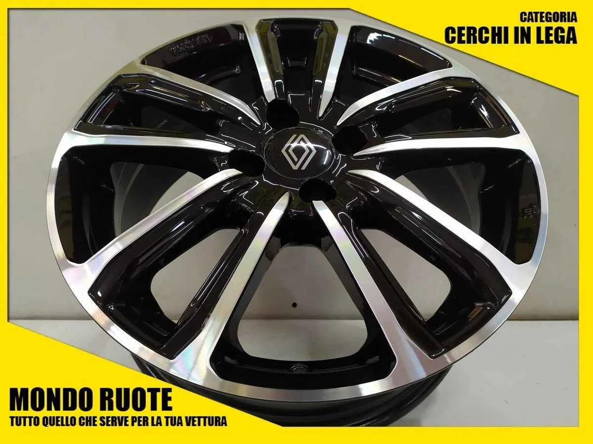 MAK cerchi in lega 15 pollici Renault Captur - Nero Lucido