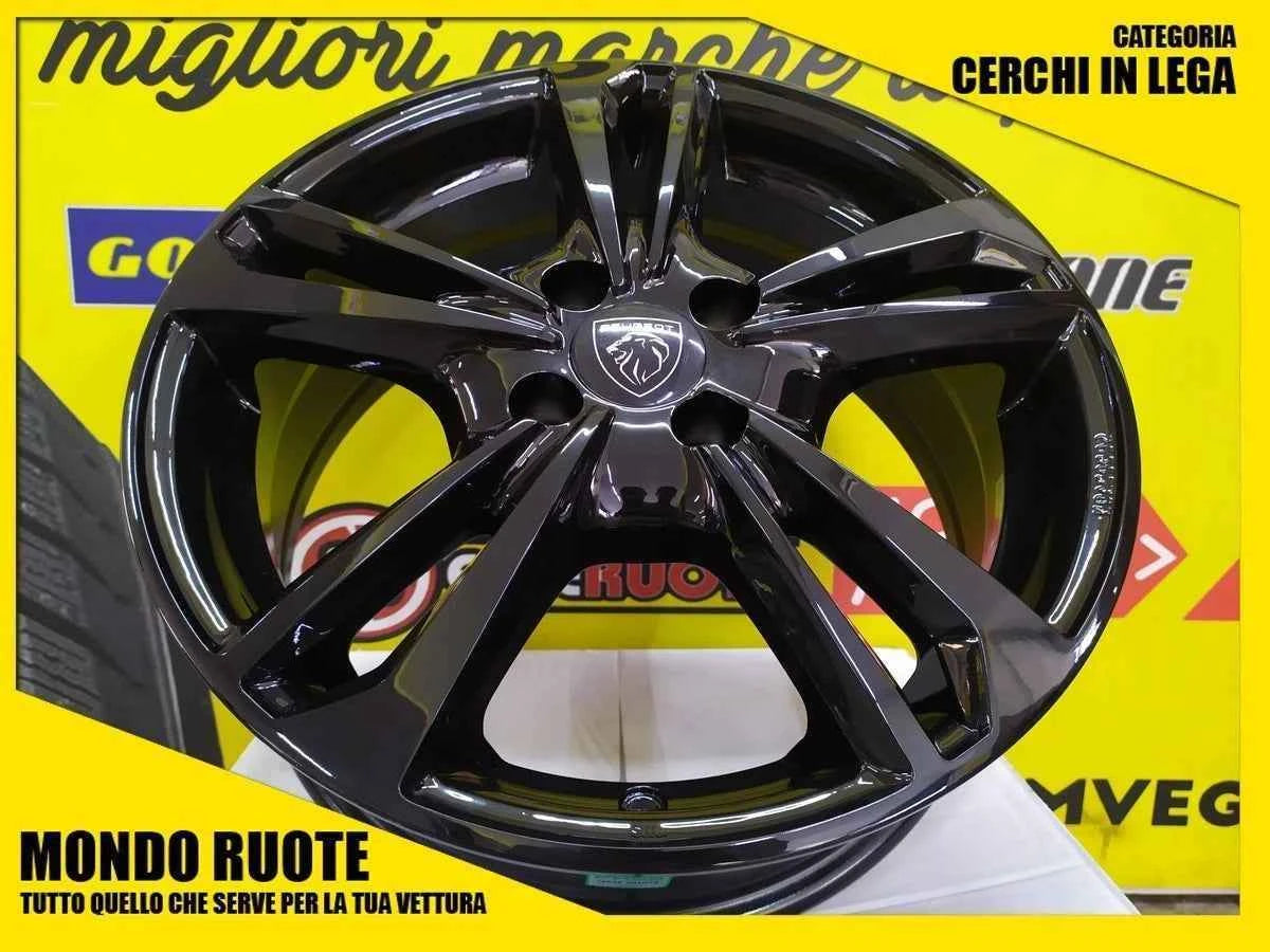 4 KIT Cerchi In Lega MAK EMBLEMA da 16 Pollici per PEUGEOT 1007 206 207 307 308