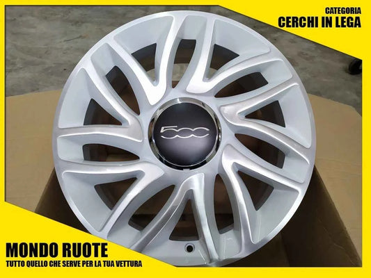 4 SET Cerchi In Lega ORIGINALI 17 Pollici DEMONTATI FIAT 500L Tipo